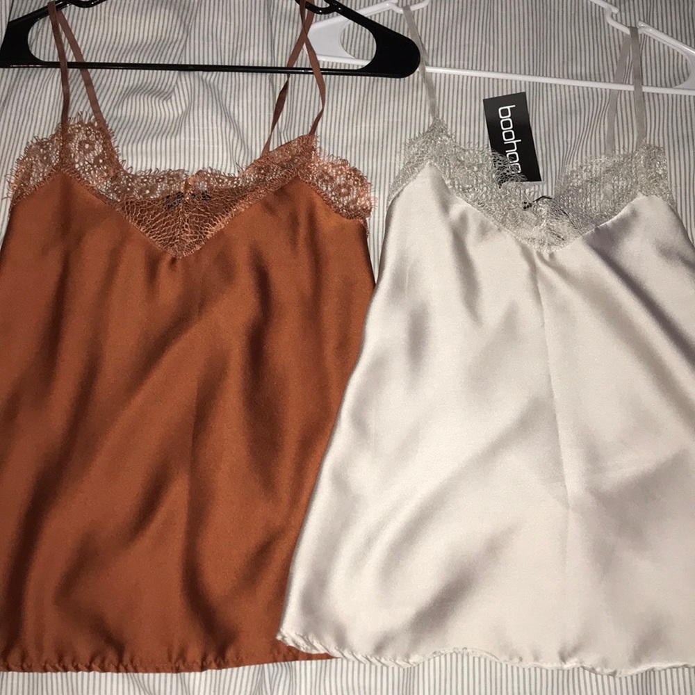 2 Lace cami tanks